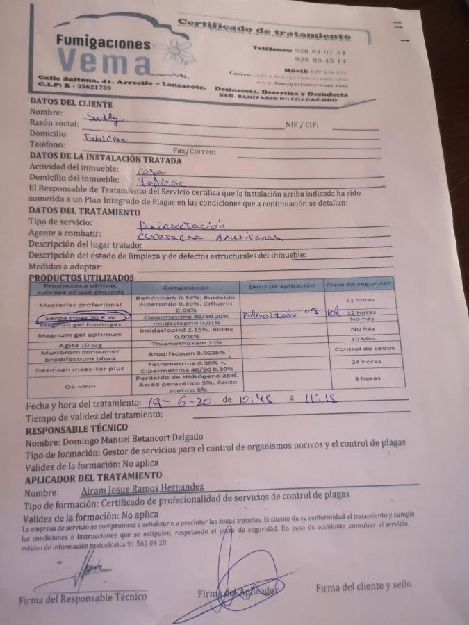Willa Casita De Gato Tahiche Zewnętrze zdjęcie